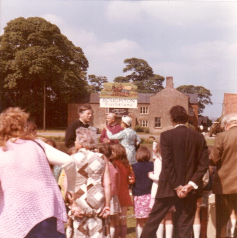 Boughton Sign Unveiling 1972
