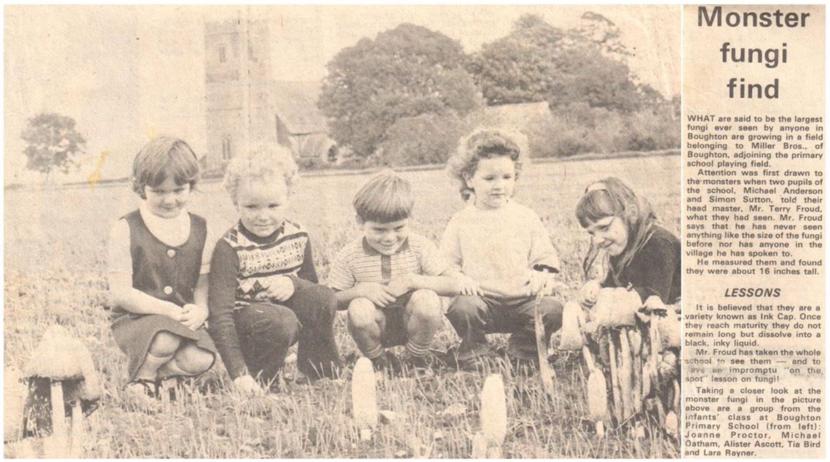 Fungi Find 1976 at Boughton